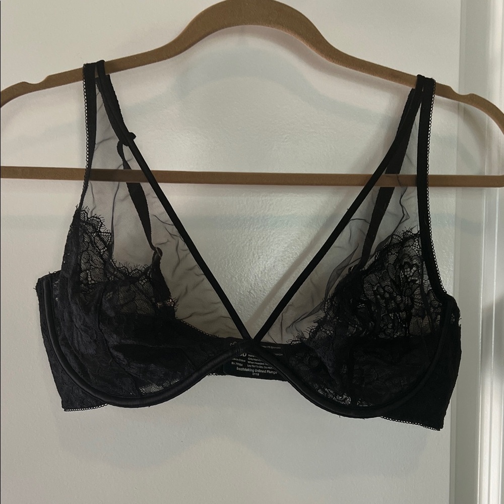 Soma Sheer Black Lace Bra